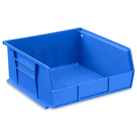 Uline - S-12417BLU - Stackable Storage Bin Uline Blue Plastic 5 X 11 X 11 Inch