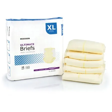 McKesson - BR33893 - Unisex Adult Incontinence Brief X Large Disposable Heavy Absorbency
