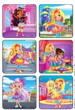Medibadge - Kids Love Stickers - 1728P - Kids Love Stickers 75 Per Pack Sunny Day Stylin Scenes Sticker 2-1/2 Inch