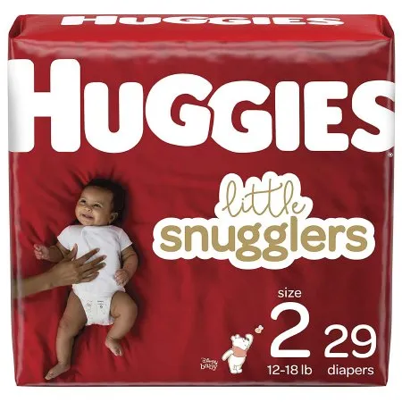 Kimberly Clark - Huggies Little Snugglers - 49697 -  Unisex Baby Diaper  Size 2 Disposable Moderate Absorbency