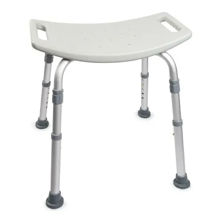 McKesson - From: 146-12202KD-1 To: 146-12203KD-1 - Bath Bench Without Arms Aluminum Frame Without Backrest 19 1/4 Inch Seat Width 300 lbs. Weight Capacity