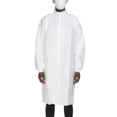 Contec - HCGA0032 - CritiGear Cleanroom Lab Coat CritiGear White Large Knee Length Disposable