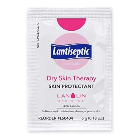 DermaRite  - Lantiseptic Dry Skin Therapy - LS0404 - Industries  Skin Protectant  5 Gram Individual Packet Lanolin Scent Cream