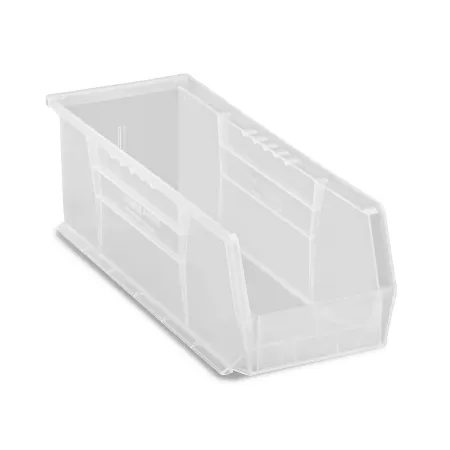 Uline - S-12418C - Stackable Storage Bin Uline Clear Plastic 5 X 5-1/2 X 15 Inch