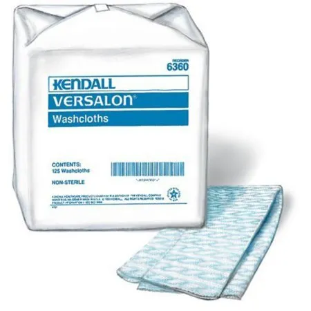 Cardinal - Versalon - 6360 - Washcloth Versalon 9-3/8 X 13-1/2 Inch Blue Disposable