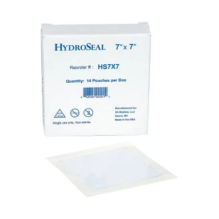 2G Medical - From: HS5X5 To: HS9X9 - HydroSeal IV Site Barrier Protector HydroSeal 7 X 7 Inch