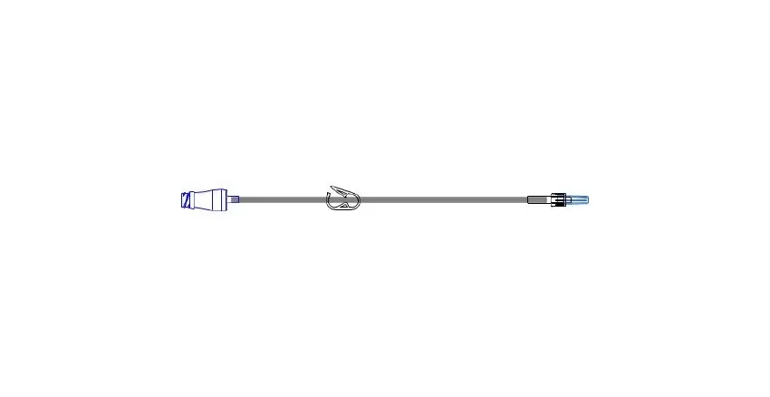 McKesson - MS938 - IV Extension Set McKesson Needle-Free Port 14 Inch Tubing Without Filter Sterile