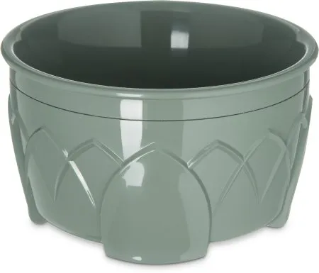 Culinary Depot - Dinex Fenwick - DX530084 - Insulated Bowl Dinex Fenwick Sage Single Use Polyethylene / Urethane Foam 4-1/2 Dia X 2-1/2 H Inch