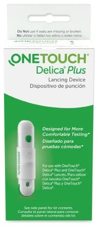 Lifescan - OneTouch Delica - 53885097301 - Lancing Device OneTouch Delica Push Button Activation Finger
