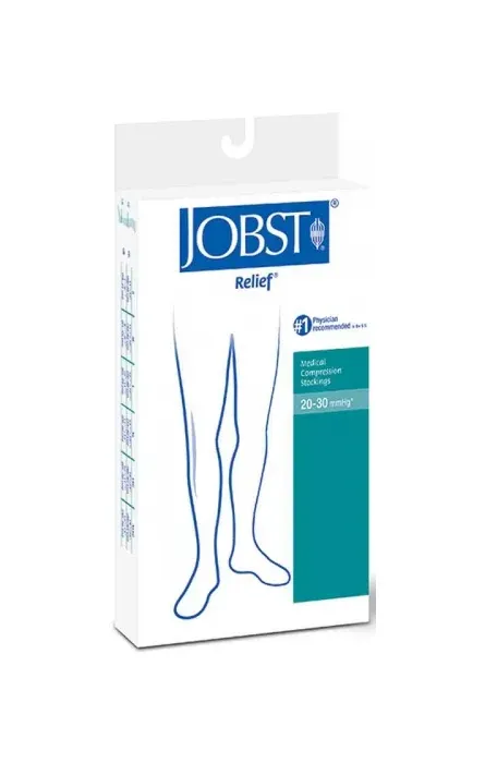 Bsn Jobst - 114620 - Relief Knee-High Firm Compression Stockings Small, Silky Beige