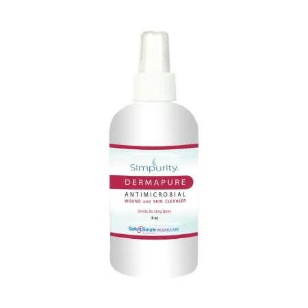 Safe n Simple - Simpurity Dermapure - SNS51118 - Wound Cleanser Simpurity Dermapure 8 oz. Pump Bottle NonSterile Antimicrobial