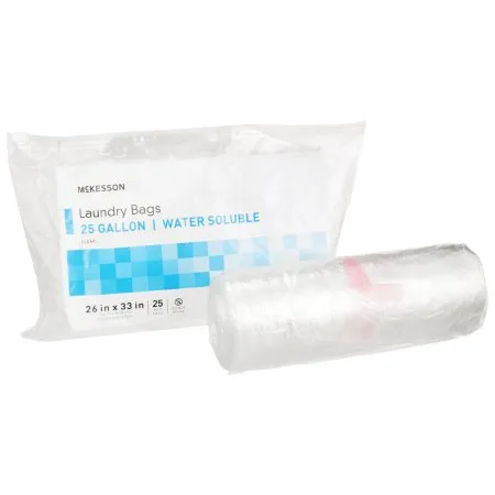 McKesson - From: 03-1347 To: 03-648A - Laundry Bag Water Soluble 20 to 25 gal. Capacity 26 X 33 Inch