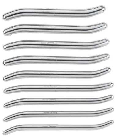 Medgyn Products - 030870-ECO - Cervical Dilator Set 45 To 47 Fr. / 77 To 79 Fr. Pratt Stainless Steel Nonsterile