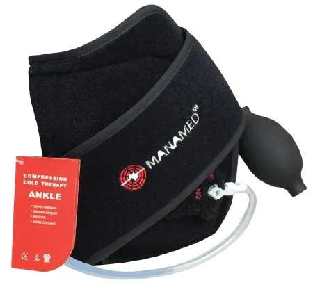 Manamed - EZ Ice - EZANKLE01 - Ankle Wrap Ez Ice One Size Fits Most Hook And Loop Strap Closure Foot