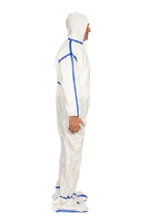 TrueCare Biomedix - TCBACV54ST-R - Cleanroom Coverall with Hood and Boot Covers Regular White Disposable Sterile