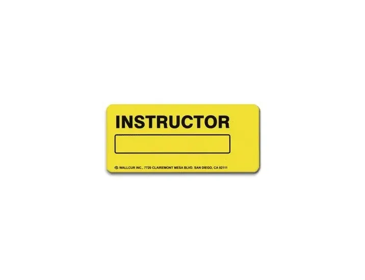 Wallcur - 901LS - Door Sign Directory Sign Wallcur Wallcur s Bright Yellow Instructor Locator Sign Is Clearly Visible In Hospital Corridors