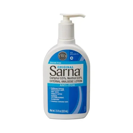 Emerson Healthcare - Sarna - 00316022975 - Itch Relief Sarna 0.5% - 0.5% Strength Lotion 7.5 oz. Bottle