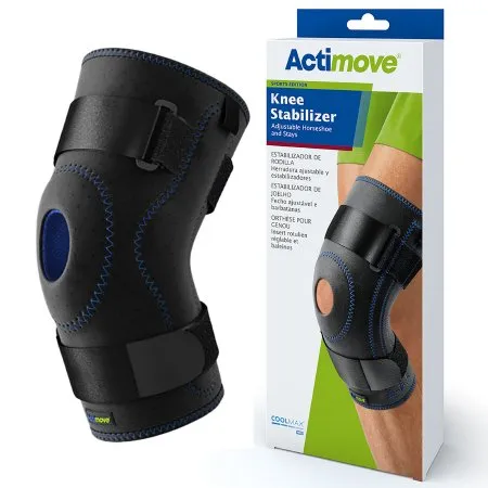 BSN Medical - Actimove Sports Edition - 7245301 - Knee Stabilizer Actimove Sports Edition Small Pull-On / D-Ring / Hook and Loop Strap Closure 14 to 16 Inch Thigh Circumference Left or Right Knee