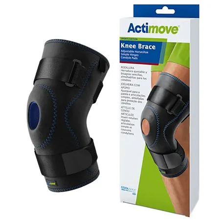 BSN Medical - Actimove Sports Edition - 7568755 - Knee Brace Actimove Sports Edition 2X-Large Pull-On / D-Ring / Hook and Loop Strap Closure 22 to 24 Inch Thigh Circumference Left or Right Knee