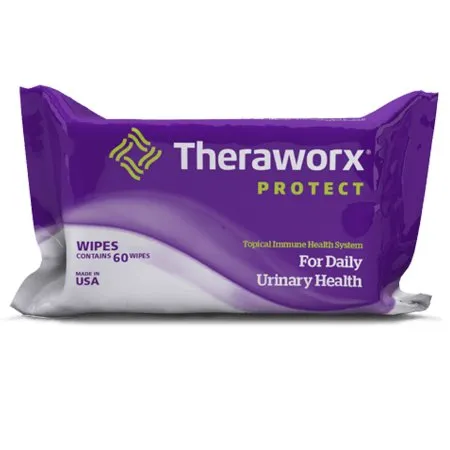 Avadim - Theraworx Protect - 01-099-024 - Personal Wipe Theraworx Protect Soft Pack Lavender Scent 60 Count