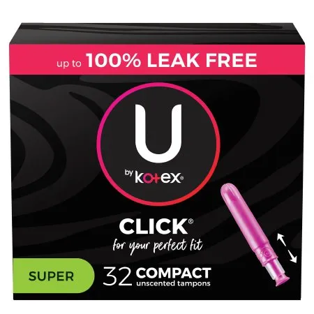 Kimberly Clark - U By Kotex Security - 51584 - Tampon U By Kotex Security Super Absorbency Plastic Applicator Individually Wrapped