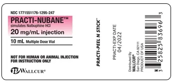 Wallcur - Practi-Nubane - 9930NBN - Training Medication Peel-N-Stick Labels Practi-Nubane
