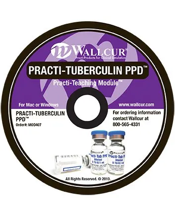 Wallcur - MOD407 - Instructional CD Wallcur Practi-Tuberculin PPD Teaching Module
