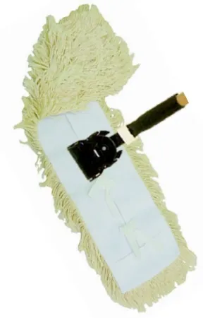RJ Schinner Co - ABCO - BH-29548W-EA - Dust Mop Frame With Handle Abco 5 X 48 Inch Frame / 60 Inch Handle Clip Connection Metal Frame / Wooden Handle