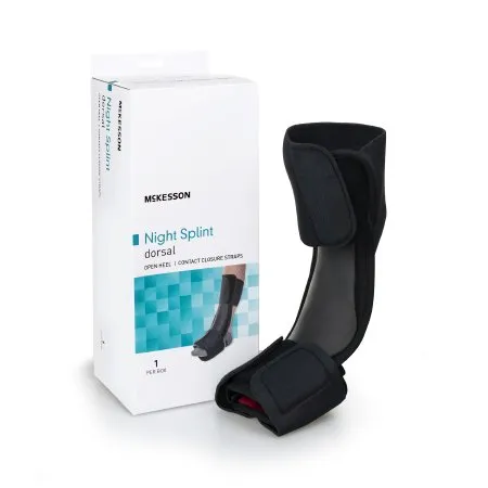 McKesson - 155-14040L-XL - Dorsal Night Splint McKesson Large / X-Large Hook and Loop Closure Male 9 to 14 / Female 10 to 15 Foot