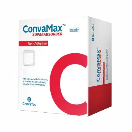 Convatec - ConvaMax Superabsorber - 422568 -  Super Absorbent Dressing  Non Adhesive 4 X 8 Inch Rectangle