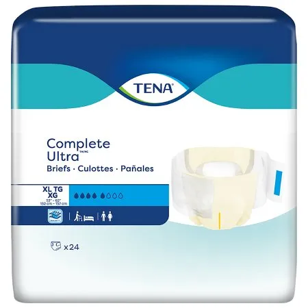 Essity Health & Medical Solutions - 67342 - Essity TENA Complete Ultra Unisex Adult Incontinence Brief TENA Complete Ultra X Large Disposable Moderate Absorbency