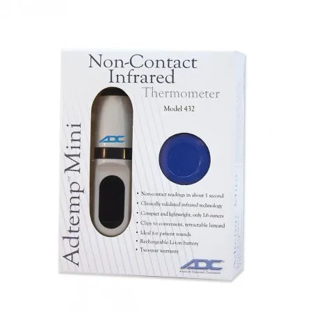 American Diagnostic - AdTemp - 432 - Non-Contact Skin Surface Thermometer Adtemp Infrared Skin Probe Handheld