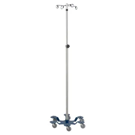 Blickman - 0561370400 - Iv Stand, 4 Hook, 6 Leg, Powder Coated Low Center Of Gravity Base (Drop Ship Only)