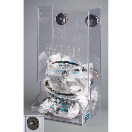 Poltex - BULKEYE-M - Eyewear Dispenser Magnetic Mount Clear 7 X 8.3 X 15.6 Inch PETG Plastic