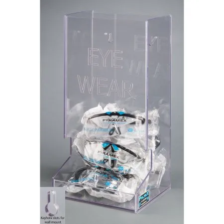 Poltex - BULKEYE-W - Eyewear Dispenser Wall Mount Clear 7 X 8.3 X 15.6 Inch PETG Plastic