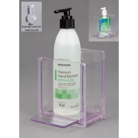Poltex - HANDSANS-W - Hand Hygiene Holder Poltex Clear Petg 8 Oz. Bottle Wall Mount