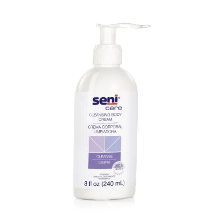 TZMO - Seni Care - S-CC08-C11 -  Rinse Free Body Wash  Cream 8 oz. Pump Bottle Light Scent