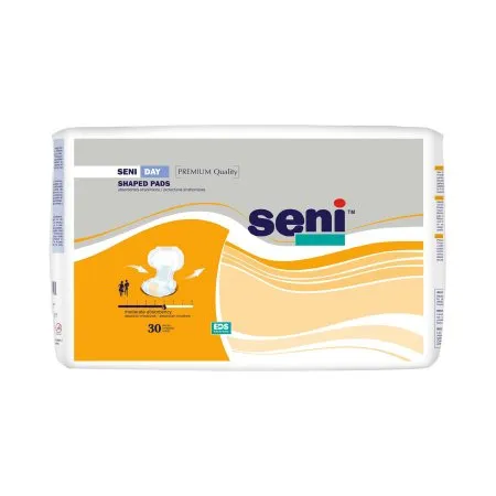 TZMO - Seni Shaped Day Pads - From: S-7P26-PL1 To: S-UN30-PS1 -  Incontinence Liner  25 Inch Length Moderate Absorbency Superabsorbant Core One Size Fits Most
