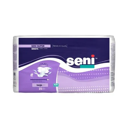 TZMO - Seni Super - S-LA25-BS1 -  Unisex Adult Incontinence Brief  Large Disposable Heavy Absorbency