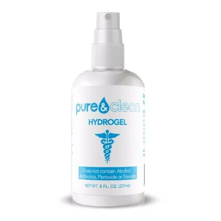Pure and Clean - Pure & Clean - 852421007058 - Hydrogel Wound Dressing Pure & Clean 8 oz. Gel / Amorphous NonSterile