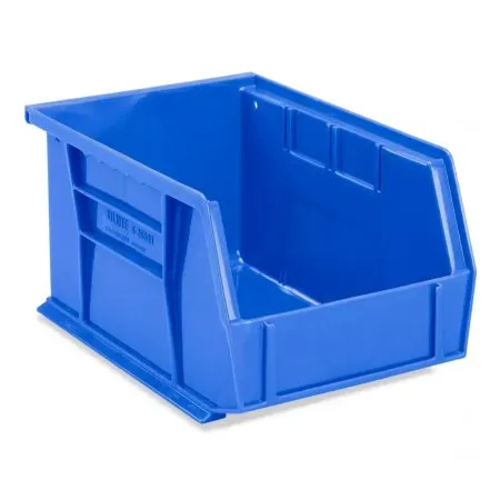 Uline - S-20581BLU - Stackable Storage Bin Uline Blue Plastic 5 X 5 X 9-1/2 Inch