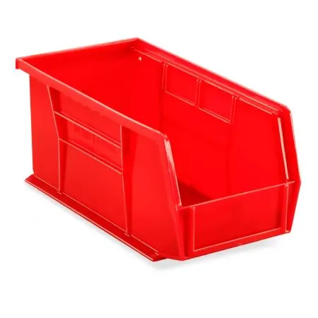 Uline - S-12415R - Stackable Storage Bin Uline Red Plastic 5 X 5-1/2 X 11 Inch