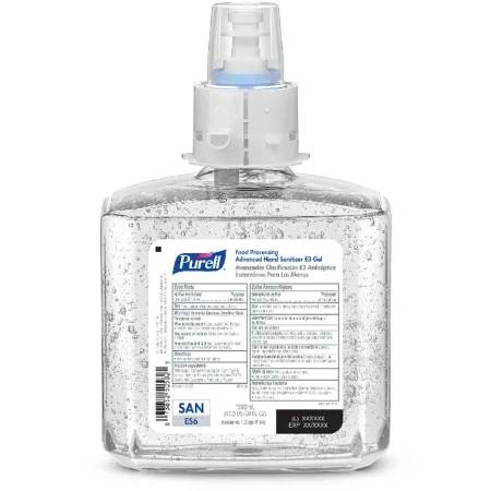 GOJO Industries - 6461-02 - Purell Food Processing Hand Sanitizer Gel, 1200ml Refill, Clear, E3 Rated, 2/cs (Item is considered HAZMAT and cannot ship via Air or to AK, GU, HI, PR, VI)
