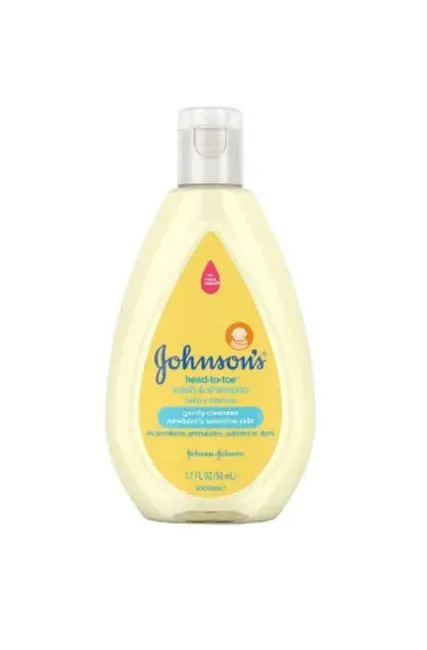 J&J - From: 117483 To: 119016 - Johnson's Baby Head to Toe 117483 Baby Shampoo and Body Wash Johnson's Baby Head to Toe 1.7 oz. Flip Top Bottle Scented