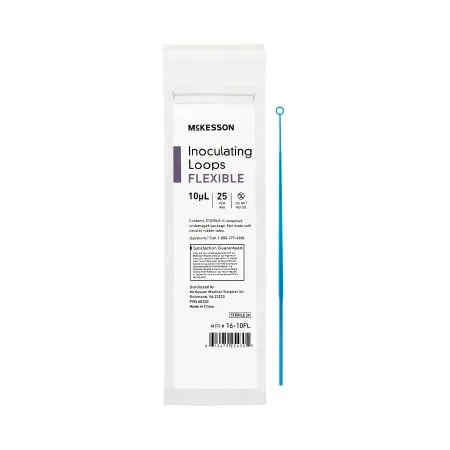 McKesson - 16-10FL - Inoculating Loop McKesson 10 μL High Impact Polystyrene Integrated Handle Sterile