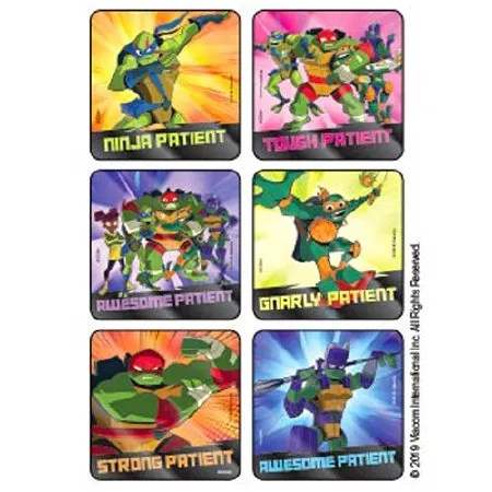 Medibadge - Kids Love Stickers - M2230 - Kids Love Stickers 75 Per Pack Teenage Mutant Ninja Turtles Sticker 2-1/2 Inch
