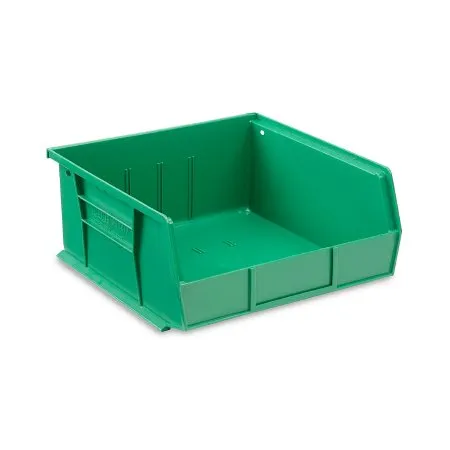 Uline - S-12417G - Stackable Storage Bin Uline Green Plastic 5 X 11 X 11 Inch