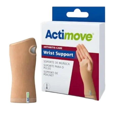BSN Medical - Actimove - 7577920 - Wrist Support Actimove Ceramic Fibers / Elastane / Polyamide / Polyester / Thermoplastic Polyurethane / Titanium Dioxide Left or Right Hand Beige Small