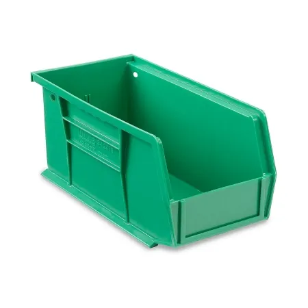 Uline - S-12415G - Stackable Storage Bin Uline Green Plastic 5 X 5-1/2 X 11 Inch