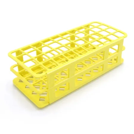 Heathrow Scientific - HS243071Y - Fold And Snap Test Tube Rack 40 Place 5 To 30 Ml Tube Size Yellow 2-2/5 X 4-1/8 X 9-2/3 Inch